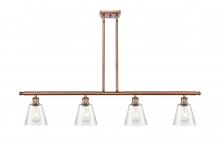 Innovations Lighting 516-4I-AC-G454 - Caton - 4 Light - 48 inch - Antique Copper - Cord hung - Island Light