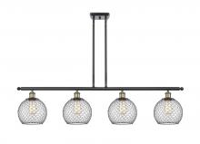 Innovations Lighting 516-4I-BAB-G122-8CBK - Farmhouse Chicken Wire 4 Light Island Light