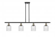  516-4I-BAB-G559-5SDY - Bridal Veil - 4 Light - 48 inch - Black Antique Brass - Cord hung - Island Light