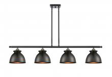  516-4I-BAB-M14-BK - Adirondack - 4 Light - 48 inch - Black Antique Brass - Cord hung - Island Light