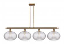 Innovations Lighting 516-4I-BB-G555-12CL - Ithaca - 4 Light - 50 inch - Brushed Brass - Cord hung - Island Light