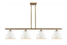 Innovations Lighting 516-4I-BB-M14-W - Adirondack - 4 Light - 48 inch - Brushed Brass - Cord hung - Island Light