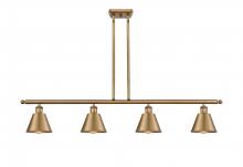 Innovations Lighting 516-4I-BB-M8 - Smithfield - 4 Light - 48 inch - Brushed Brass - Cord hung - Island Light