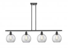 Innovations Lighting 516-4I-BK-G122C-8CL - Athens - 4 Light - 48 inch - Matte Black - Cord hung - Island Light