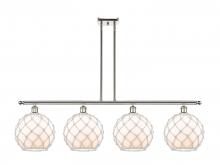  516-4I-PN-G121-10RW - Farmhouse Rope - 4 Light - 48 inch - Polished Nickel - Cord hung - Island Light