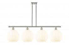 Innovations Lighting 516-4I-PN-G1217-12WV - White Venetian - 4 Light - 50 inch - Polished Nickel - Stem Hung - Island Light