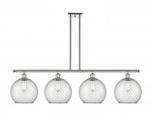 Innovations Lighting 516-4I-PN-G122-10CSN - Large Farmhouse Chicken Wire 4 Light Island Light