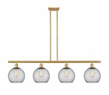 Innovations Lighting 516-4I-SG-G122-8CBK - Farmhouse Chicken Wire 4 Light Island Light