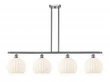 Innovations Lighting 516-4I-SN-G1217-10WV - White Venetian - 4 Light - 48 inch - Brushed Satin Nickel - Stem Hung - Island Light