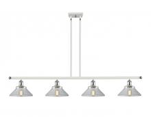 Innovations Lighting 516-4I-WPC-G132 - Orwell - 4 Light - 48 inch - White Polished Chrome - Cord hung - Island Light