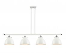 Innovations Lighting 516-4I-WPC-M14-W - Adirondack - 4 Light - 48 inch - White Polished Chrome - Cord hung - Island Light