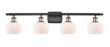 Innovations Lighting 516-4W-BAB-G91 - Fenton - 4 Light - 37 inch - Black Antique Brass - Bath Vanity Light