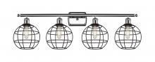 Innovations Lighting 516-4W-PC-CE-8-BK - Lake Placid - 4 Light - 38 inch - Polished Chrome - Bath Vanity Light