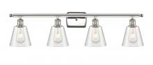 Innovations Lighting 516-4W-PN-G454 - Caton - 4 Light - 35 inch - Polished Nickel - Bath Vanity Light