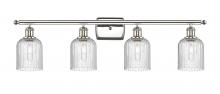  516-4W-PN-G559-5SDY - Bridal Veil - 4 Light - 35 inch - Polished Nickel - Bath Vanity Light