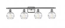 Innovations Lighting 516-4W-SN-G1213-6 - Deco Swirl Bath Vanity Light