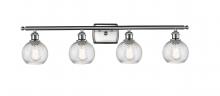 Innovations Lighting 516-4W-SN-G1214-6 - Small Twisted Swirl 4 Light Bath Vanity Light