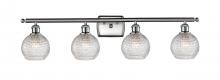 Innovations Lighting 516-4W-SN-G122C-6CL - Athens - 4 Light - 36 inch - Brushed Satin Nickel - Bath Vanity Light