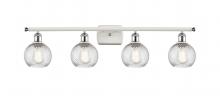 Innovations Lighting 516-4W-WPC-G1214-6 - Small Twisted Swirl 4 Light Bath Vanity Light