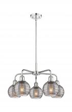 Innovations Lighting 516-5CR-PC-G1213-6SM - Athens Deco Swirl - 5 Light - 24 inch - Polished Chrome - Chandelier