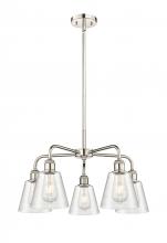 Innovations Lighting 516-5CR-PN-G454 - Caton - 5 Light - 23 inch - Polished Nickel - Chandelier