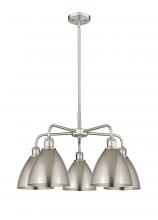  516-5CR-SN-MBD-75-SN - Bristol - 5 Light - 26 inch - Satin Nickel - Chandelier