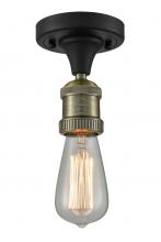 Innovations Lighting 517-1C-BAB-LED - Bare Bulb - 1 Light - 5 inch - Black Antique Brass - Semi-Flush Mount