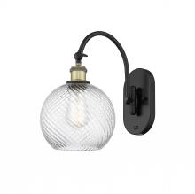  518-1W-BAB-G1214-8 - Athens Twisted Swirl Sconce