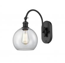 Innovations Lighting 518-1W-BK-G122-8 - Athens - 1 Light - 8 inch - Matte Black - Sconce