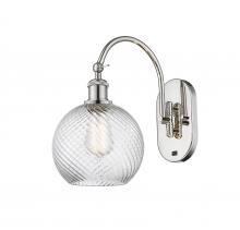 Innovations Lighting 518-1W-PN-G1214-8 - Athens Twisted Swirl Sconce