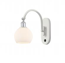 Innovations Lighting 518-1W-WPC-G121-6 - Athens - 1 Light - 6 inch - White Polished Chrome - Sconce