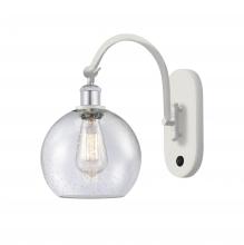 Innovations Lighting 518-1W-WPC-G124-8 - Athens - 1 Light - 8 inch - White Polished Chrome - Sconce