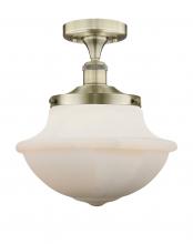  616-1F-AB-G541 - Oxford - 1 Light - 12 inch - Antique Brass - Semi-Flush Mount