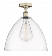  616-1F-AB-GBD-162 - Bristol - 1 Light - 16 inch - Antique Brass - Semi-Flush Mount