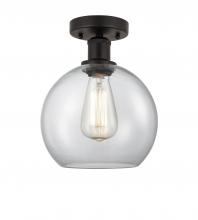 Innovations Lighting 616-1F-OB-G122C-8CL - Athens - 1 Light - 8 inch - Oil Rubbed Bronze - Semi-Flush Mount