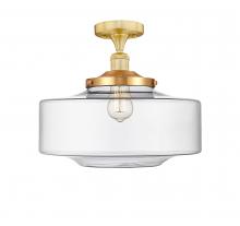 Innovations Lighting 616-1F-SG-G692-16 - Bridgeton - 1 Light - 12 inch - Satin Gold - Semi-Flush Mount