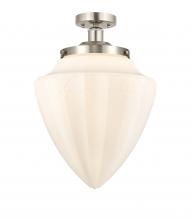 Innovations Lighting 616-1F-SN-G661-12 - Bridgeton - 1 Light - 12 inch - Brushed Satin Nickel - Semi-Flush Mount