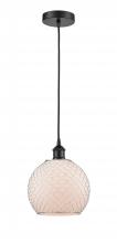 Innovations Lighting 616-1P-BK-G121-8CSN - Farmhouse Chicken Wire 1 Light Mini Pendant