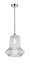  616-1P-PC-G212 - Springwater - 1 Light - 12 inch - Polished Chrome - Cord hung - Mini Pendant