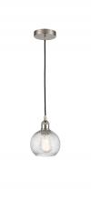 Innovations Lighting 616-1P-SN-G1214-6 - Athens Twisted Swirl Mini Pendant