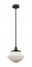  616-1S-BK-G541 - Oxford - 1 Light - 12 inch - Matte Black - Cord hung - Mini Pendant