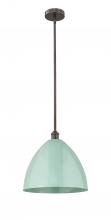  616-1S-OB-MBD-16-SF - Plymouth - 1 Light - 16 inch - Oil Rubbed Bronze - Cord hung - Mini Pendant