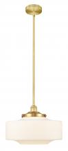 Innovations Lighting 616-1S-SG-G691-16 - Bridgeton - 1 Light - 12 inch - Satin Gold - Stem Hung - Mini Pendant