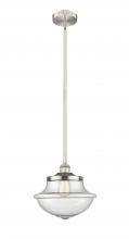  616-1S-SN-G544 - Oxford - 1 Light - 12 inch - Brushed Satin Nickel - Cord hung - Mini Pendant