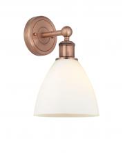  616-1W-AC-GBD-751 - Bristol - 1 Light - 8 inch - Antique Copper - Sconce