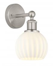 Innovations Lighting 616-1W-SN-G1217-6WV - White Venetian - 1 Light - 6 inch - Brushed Satin Nickel - Sconce