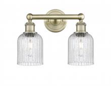  616-2W-AB-G559-5SDY - Bridal Veil - 2 Light - 14 inch - Antique Brass - Bath Vanity Light