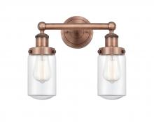 Innovations Lighting 616-2W-AC-G312 - Dover Antique Copper Bath Vanity Light