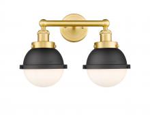 Innovations Lighting 616-2W-SG-HFS-61-BK - Edison - 2 Light - 16 inch - Satin Gold - Bath Vanity Light