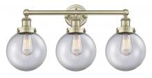  616-3W-AB-G202-8 - Beacon - 3 Light - 26 inch - Antique Brass - Bath Vanity Light